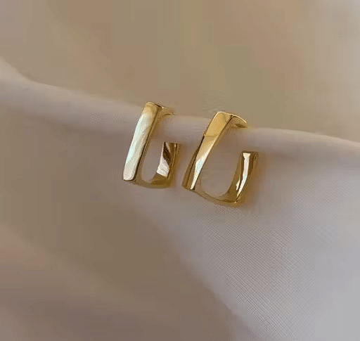     			Generic vijay Golden Stud Earrings ( Pack of 1 )