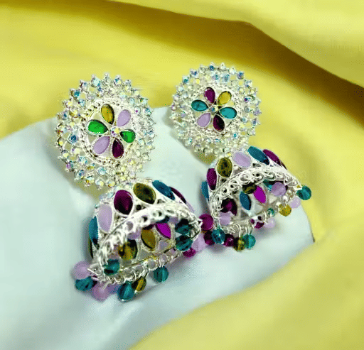     			Generic vijay Multi Color Jhumki Earrings ( Pack of 1 )