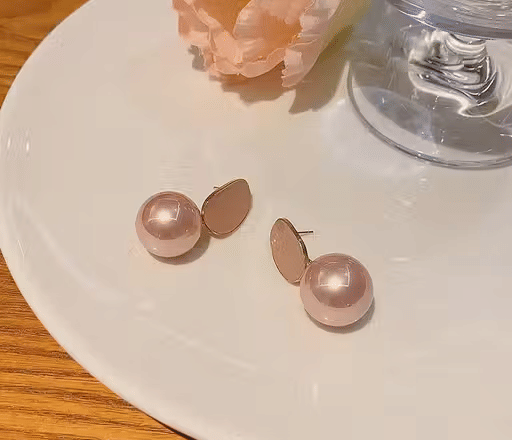     			Generic vijay Peach Drop Earrings ( Pack of 1 )