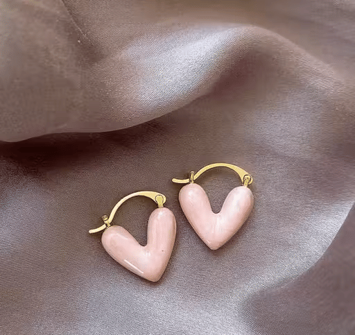     			Generic vijay Pink Stud Earrings ( Pack of 1 )