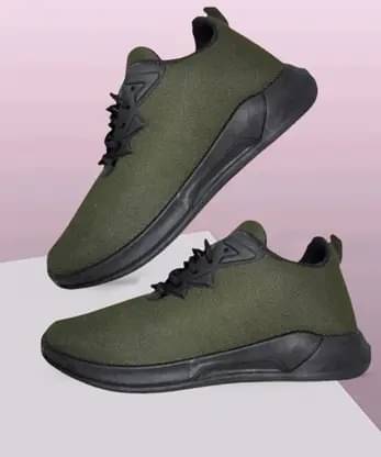 KANEGGYE Olive Men's Sports Running Shoes KANEGGYE Olive Men's Sports Running Shoes