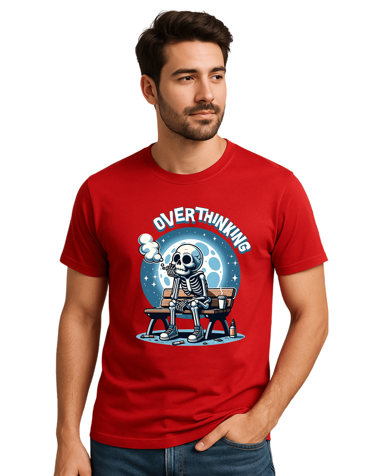 KMB & CO. Men 100% Cotton Regular Fit Printed T-Shirt ( Red ) KMB & CO. Men 100% Cotton Regular Fit Printed T-Shirt ( Red )
