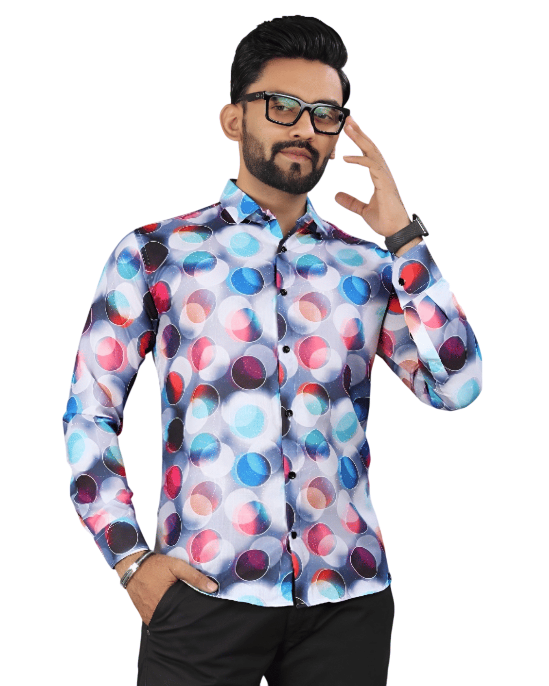 LAXBON 100% Cotton Regular Fit Printed Full Sleeves Men's Casual Shirt - Multicolor ( Pack of 1 )     			LAXBON 100% Cotton Regular Fit Printed Full Sleeves Men's Casual Shirt - Multicolor ( Pack of 1 )