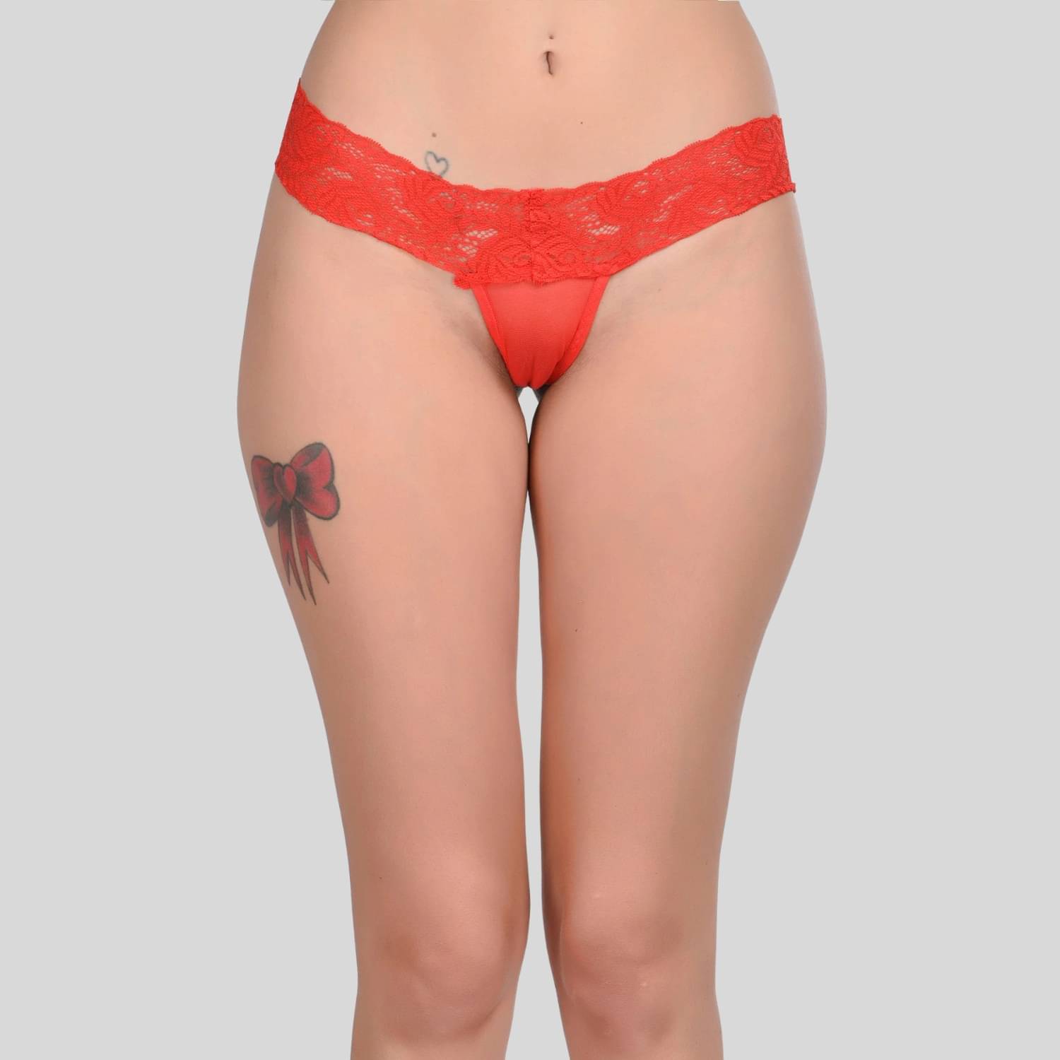     			LoveAasan Lace Thongs ( Light Blue , Pack of 1 )