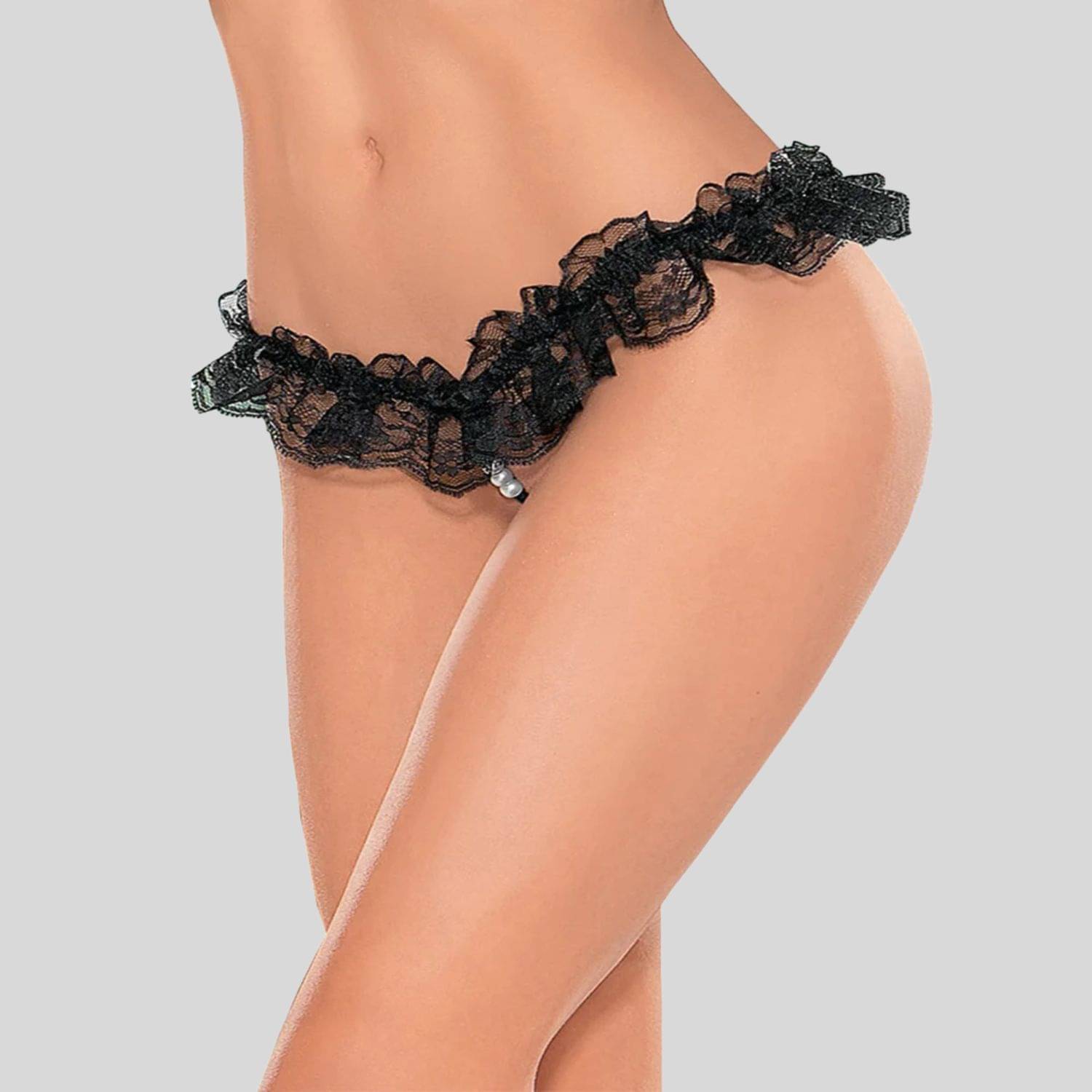     			LoveAasan Pack of 1 Lace Crotchless For Women ( Red )