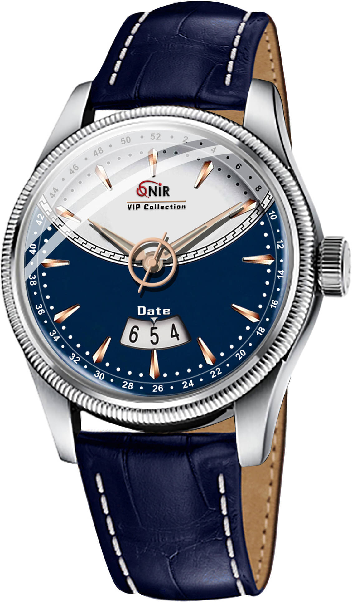     			ONIR Black Leather Analog Men's Watch