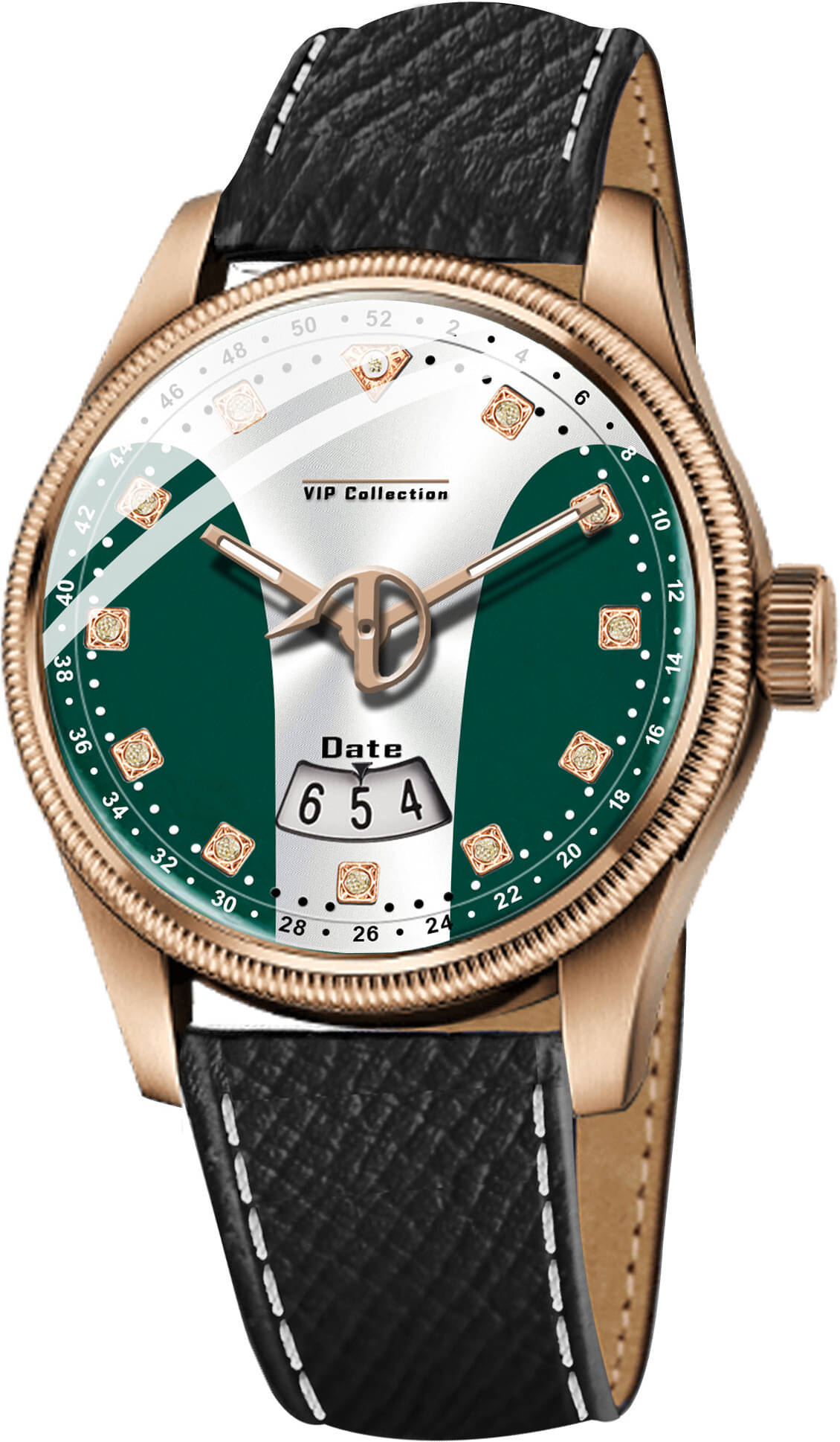     			ONIR Black Leather Analog Men's Watch