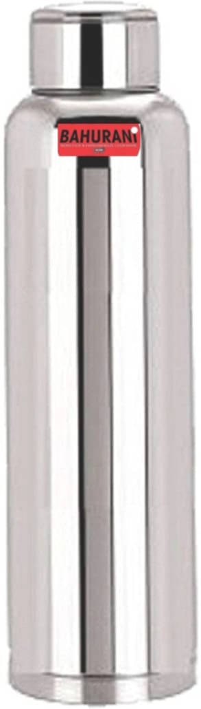     			Pooja Plast Silver Steel Water Bottle 1000 mL ( Set of 1 )