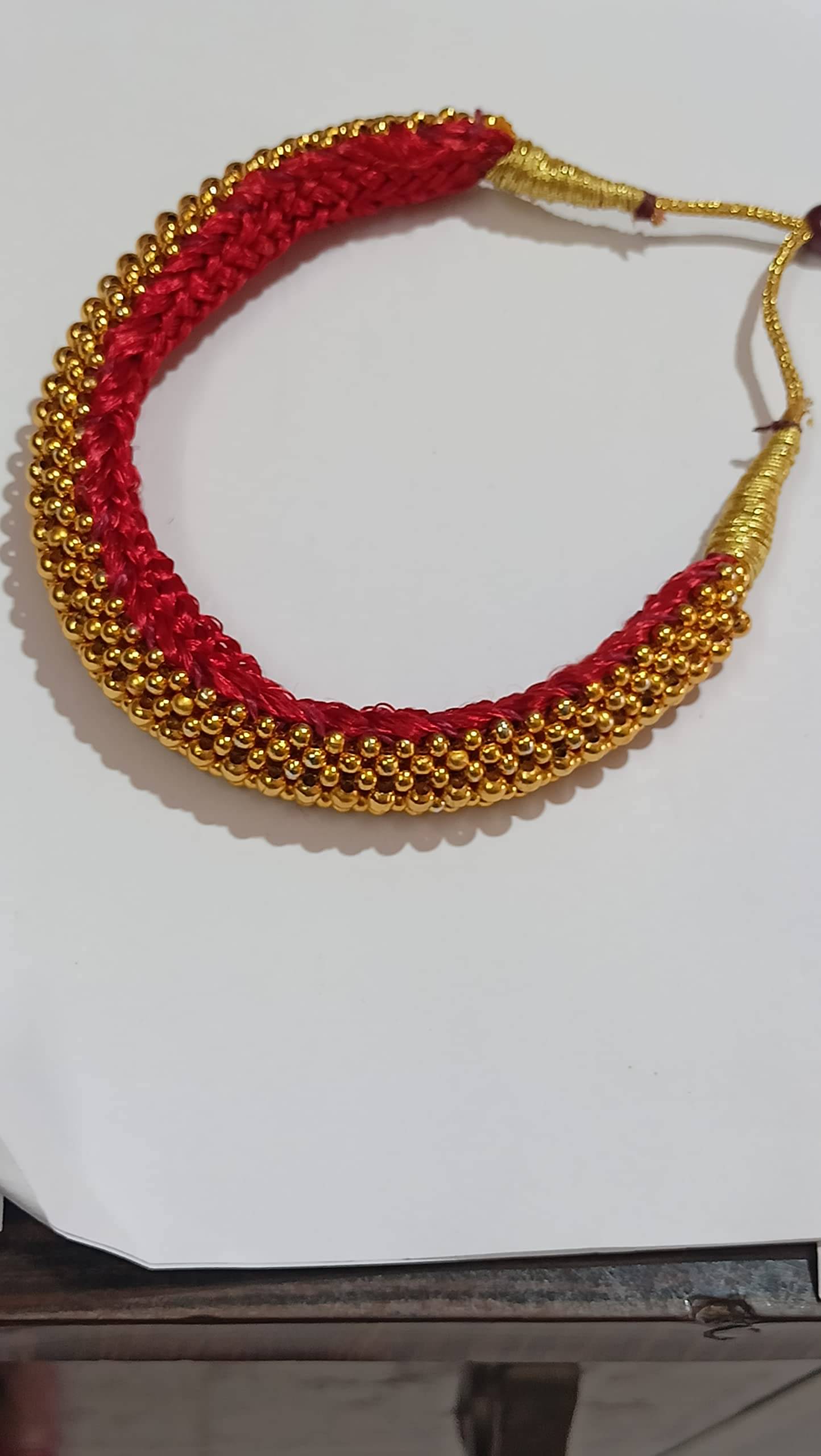     			SAJSHRUNGAR JEWELLERY Golden Copper Necklace Set ( Pack of 1 )