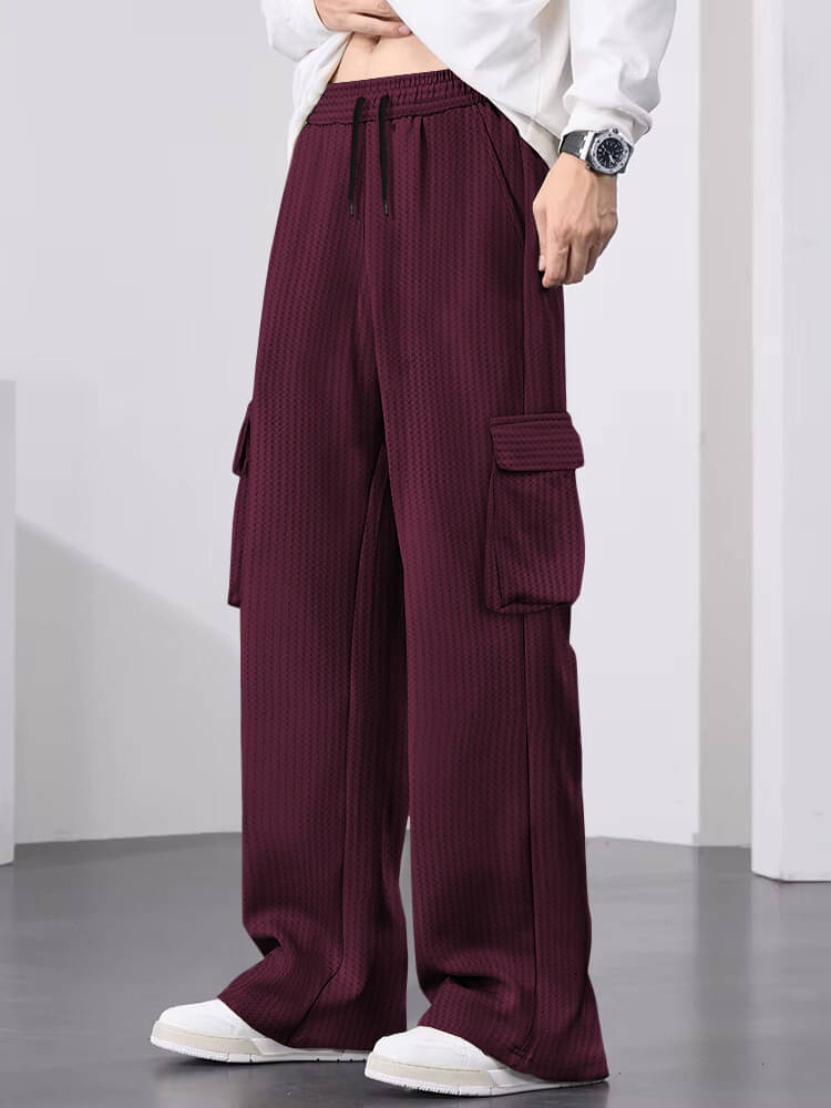     			Tripr Loose Flat Men's Joggers - Maroon ( Pack of 1 )