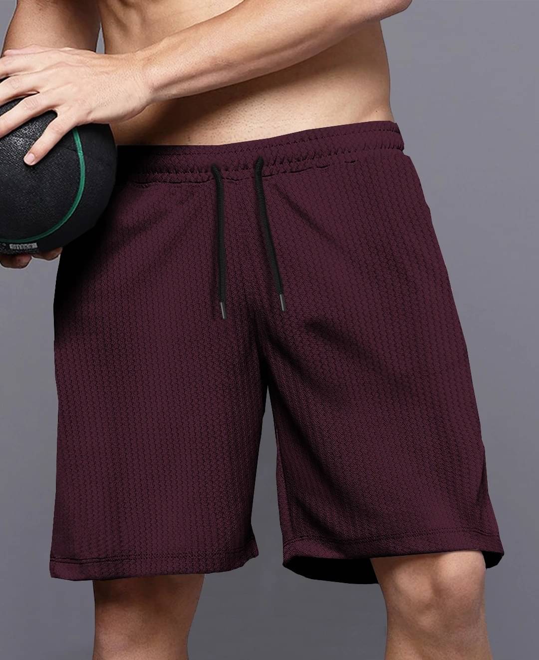     			Tripr Maroon Cotton Blend Men's Shorts ( Pack of 1 )