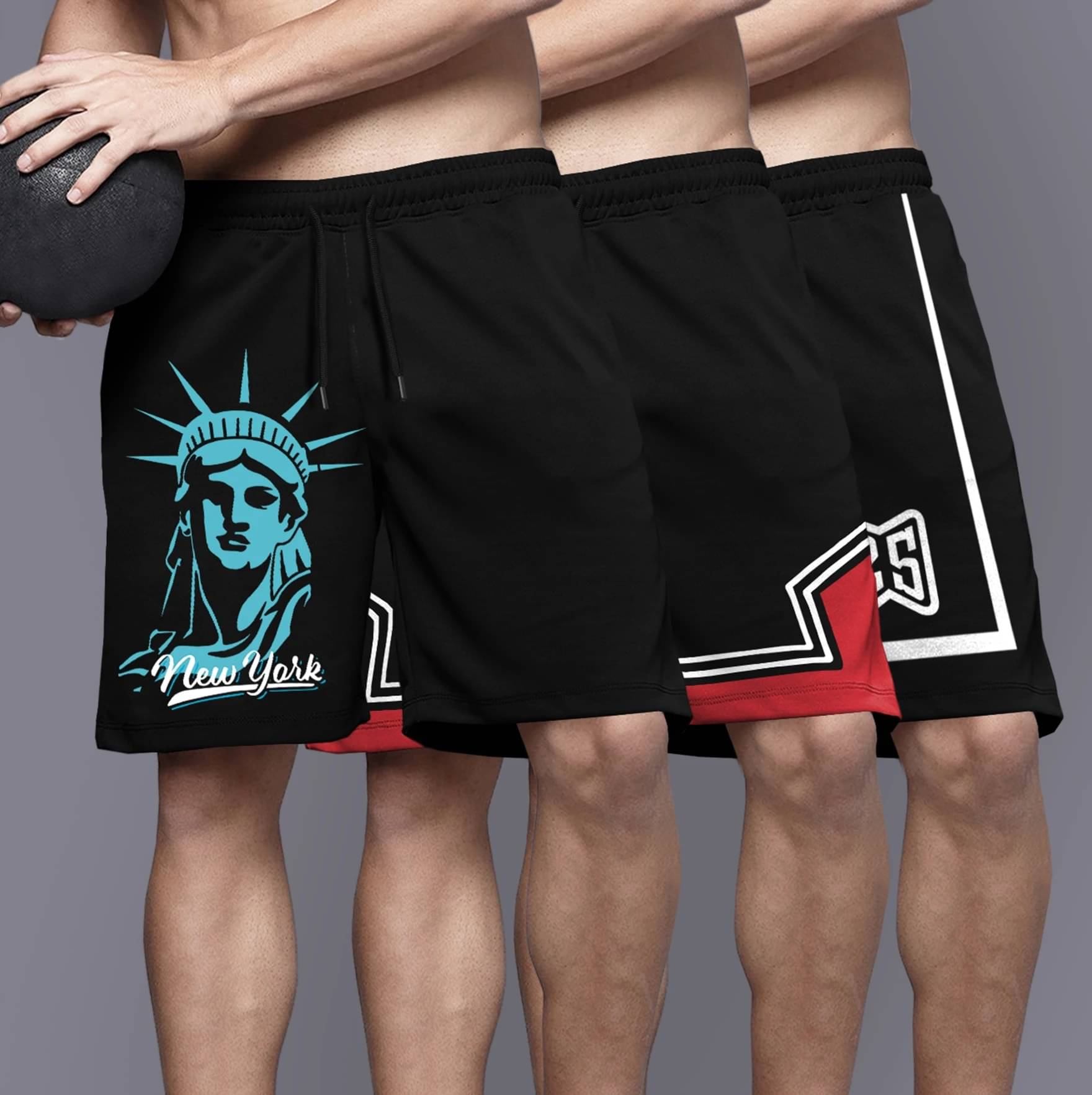 Tripr Multicolor 1 Cotton Blend Men's Shorts ( Pack of 3 ) Tripr Multicolor 1 Cotton Blend Men's Shorts ( Pack of 3 )