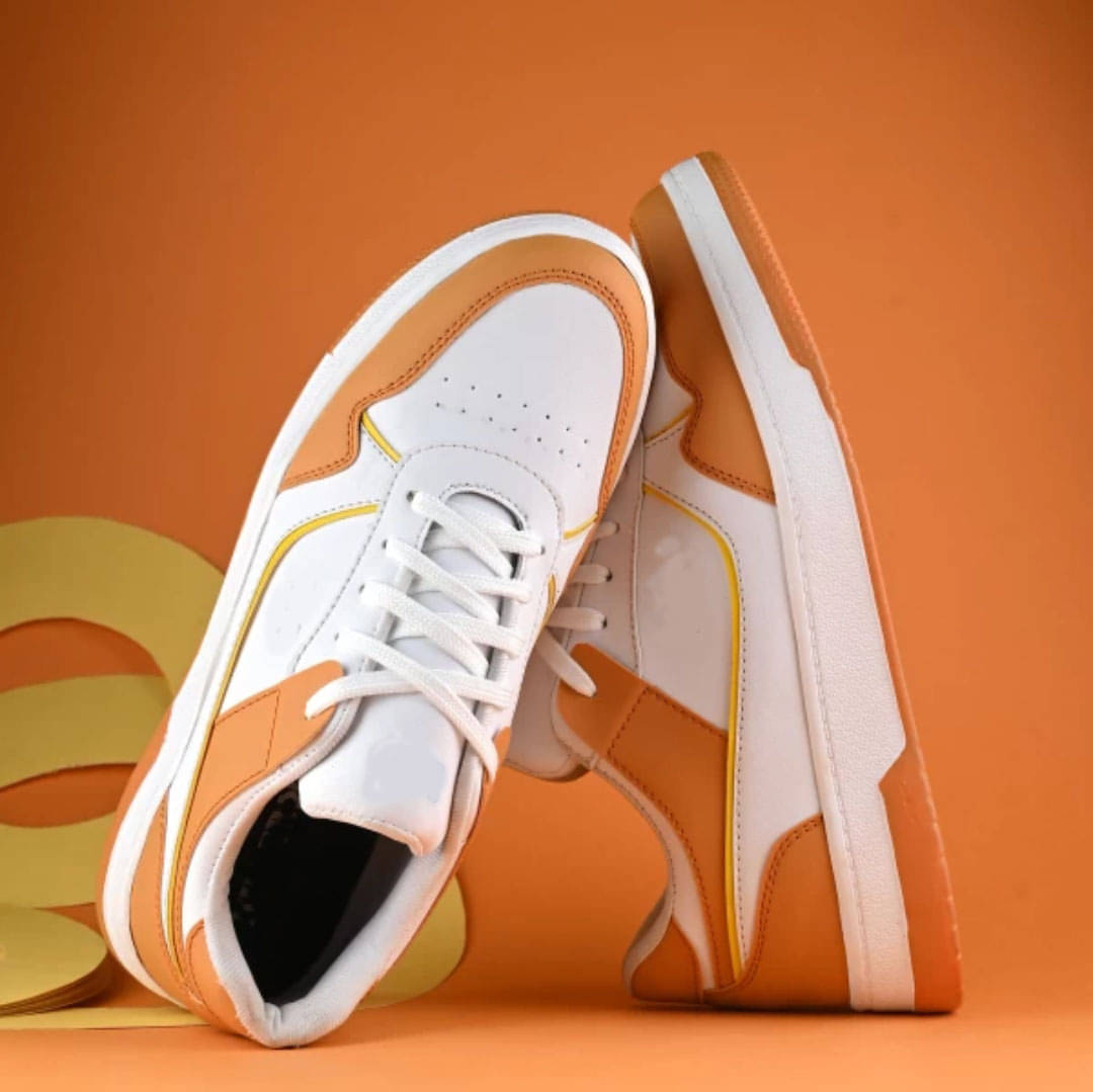     			wrizt  Casual Sneakers for Men Orange Men's Outdoor Shoes