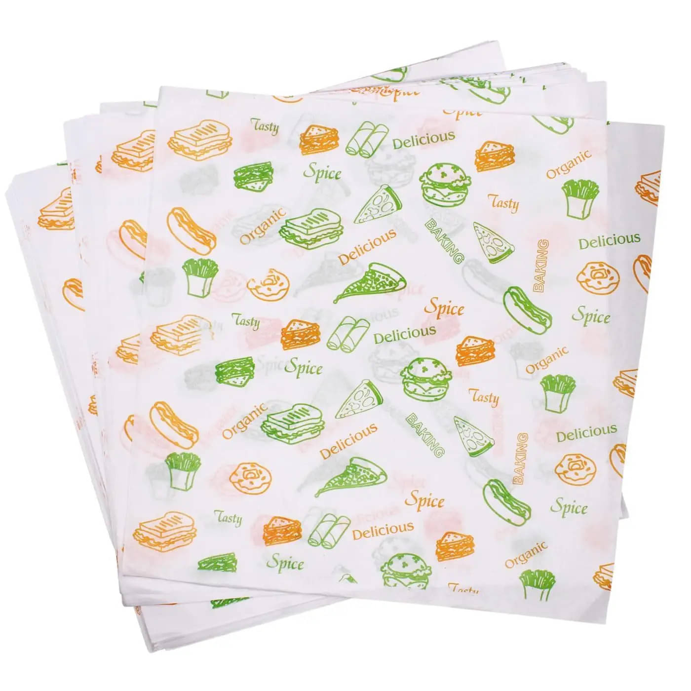     			1 KG Butter Paper 300 Sheets of Size 11"X11" for Lunch Food Wrap, Roti Wrap, Roll Burger Wrap Specialized Oil & Greeseproof Baking