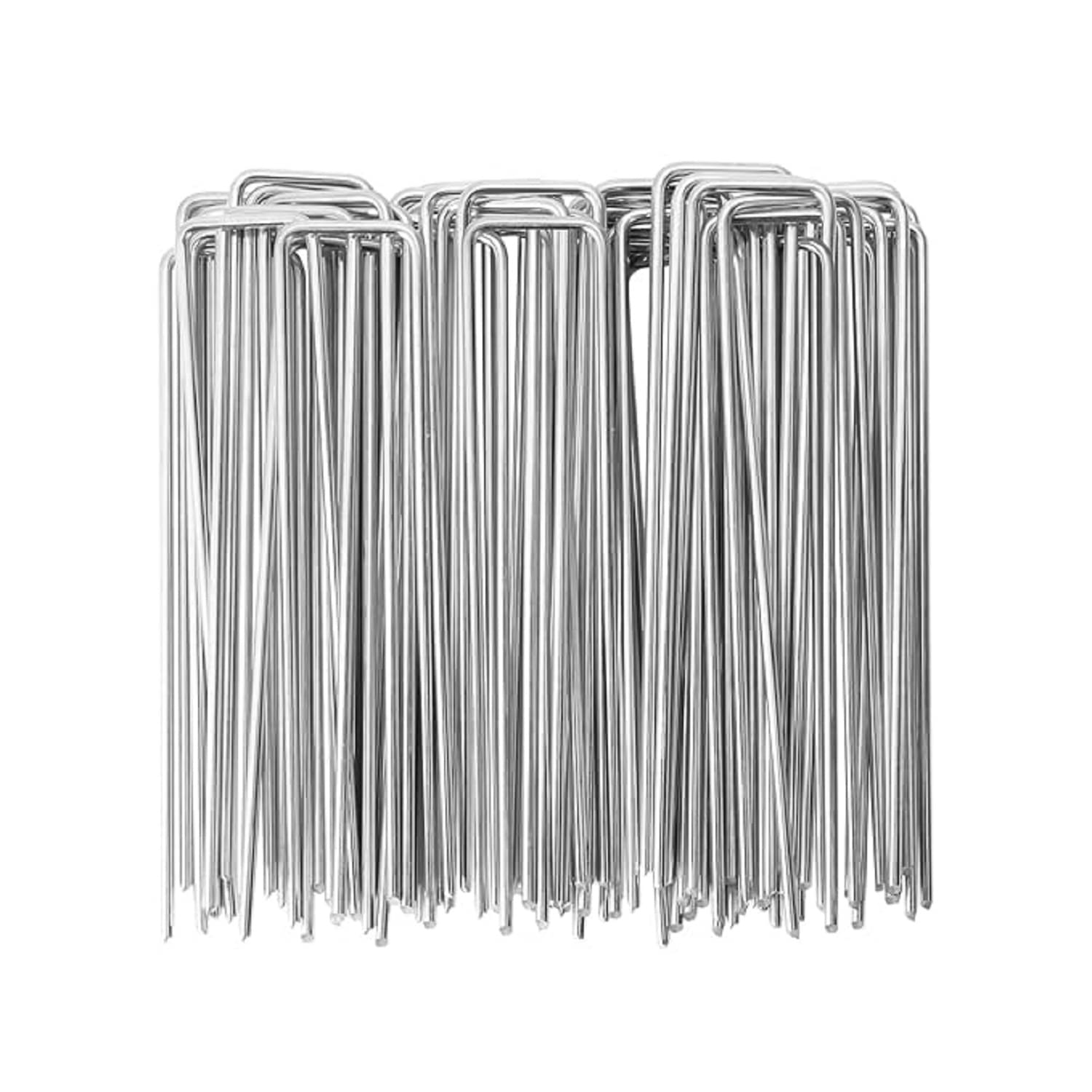 10 Pcs Staples for Securing Landscape Fabric Galvanized Steel Garden Pegs(6 In) 10 Pcs Staples for Securing Landscape Fabric Galvanized Steel Garden Pegs(6 In)