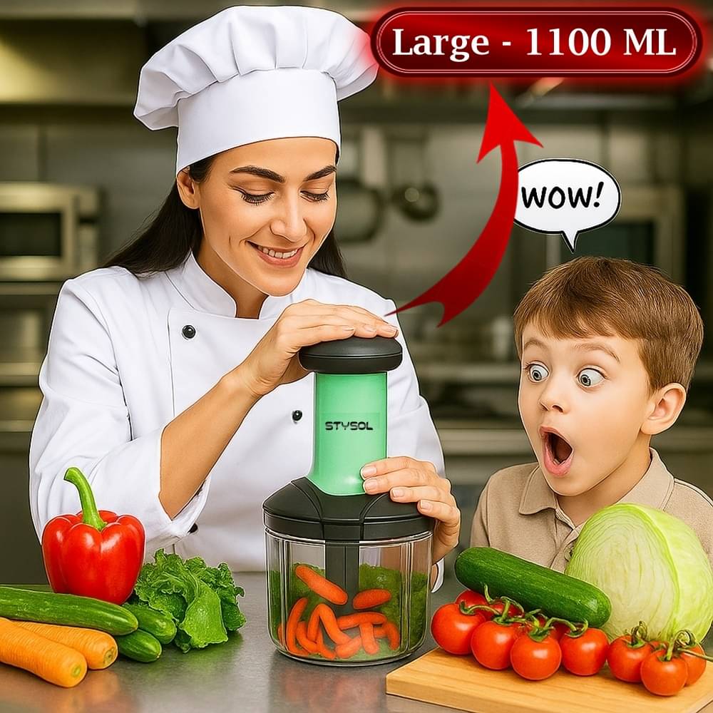 1100 ML Classy Manual Speedy Hand Press Food Push Chopper BPA Free Stainless Steel Blade Onion Chopper for Vegetables Fruits Nuts - Push Chopper 1100 ML Classy Manual Speedy Hand Press Food Push Chopper BPA Free Stainless Steel Blade Onion Chopper for Vegetables Fruits Nuts - Push Chopper