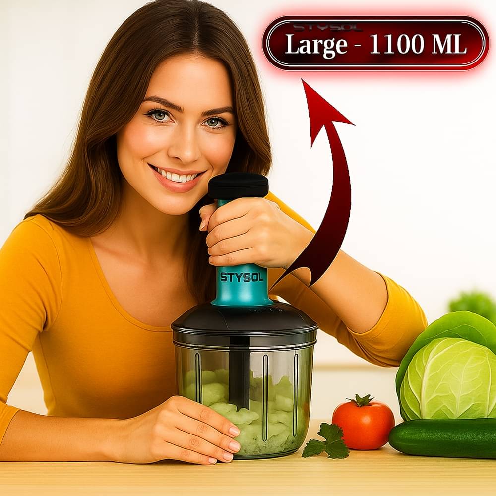 1100 ML Classy Manual Speedy Hand Press Food Push Chopper BPA Free Stainless Steel Blade Onion Chopper for Vegetables Fruits Nuts - Push Chopper 1100 ML Classy Manual Speedy Hand Press Food Push Chopper BPA Free Stainless Steel Blade Onion Chopper for Vegetables Fruits Nuts - Push Chopper