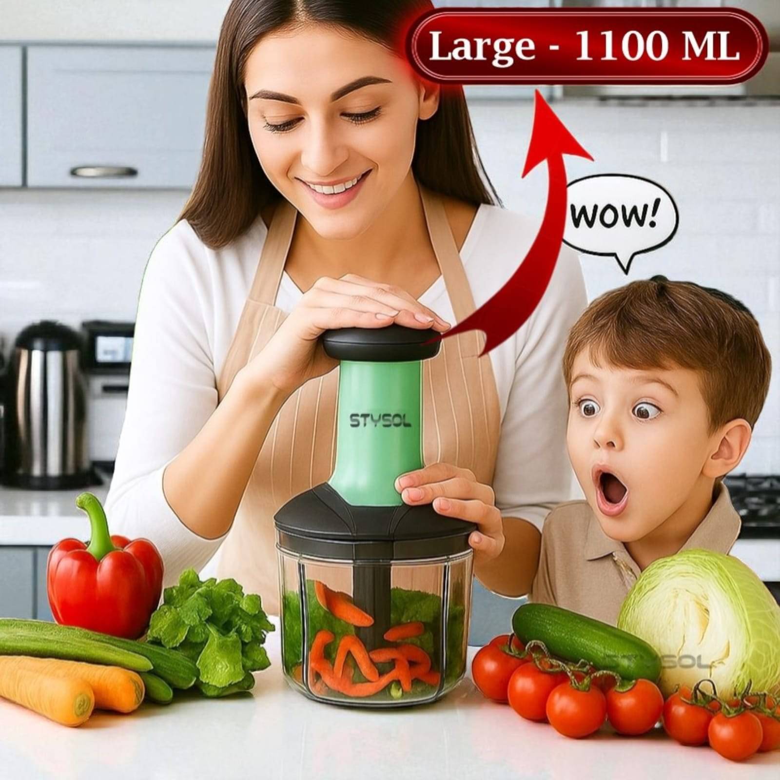 1100ml Premium Large Push Chopper 6 Blades Onion Chopper Vegetable Cutter Vegetable Chopper Chopper Cutter Onion Cutters Dry Fruit Cutter Veg Cutter Garlic Chopper Hand Chopper Handy Chopper 1100ml Premium Large Push Chopper 6 Blades Onion Chopper Vegetable Cutter Vegetable Chopper Chopper Cutter Onion Cutters Dry Fruit Cutter Veg Cutter Garlic Chopper Hand Chopper Handy Chopper