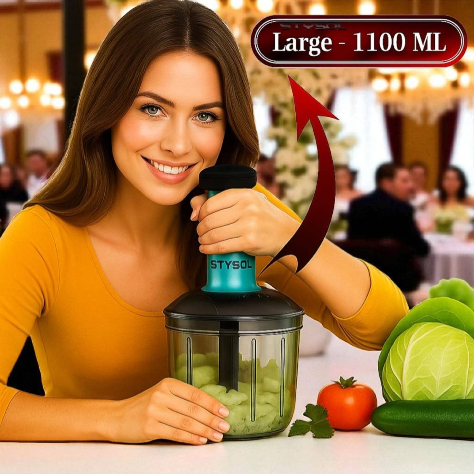 1100ml Premium Large Push Chopper 6 Blades Onion Chopper Vegetable Cutter Vegetable Chopper Chopper Cutter Onion Cutters Dry Fruit Cutter Veg Cutter Garlic Chopper Hand Chopper Handy Chopper 1100ml Premium Large Push Chopper 6 Blades Onion Chopper Vegetable Cutter Vegetable Chopper Chopper Cutter Onion Cutters Dry Fruit Cutter Veg Cutter Garlic Chopper Hand Chopper Handy Chopper
