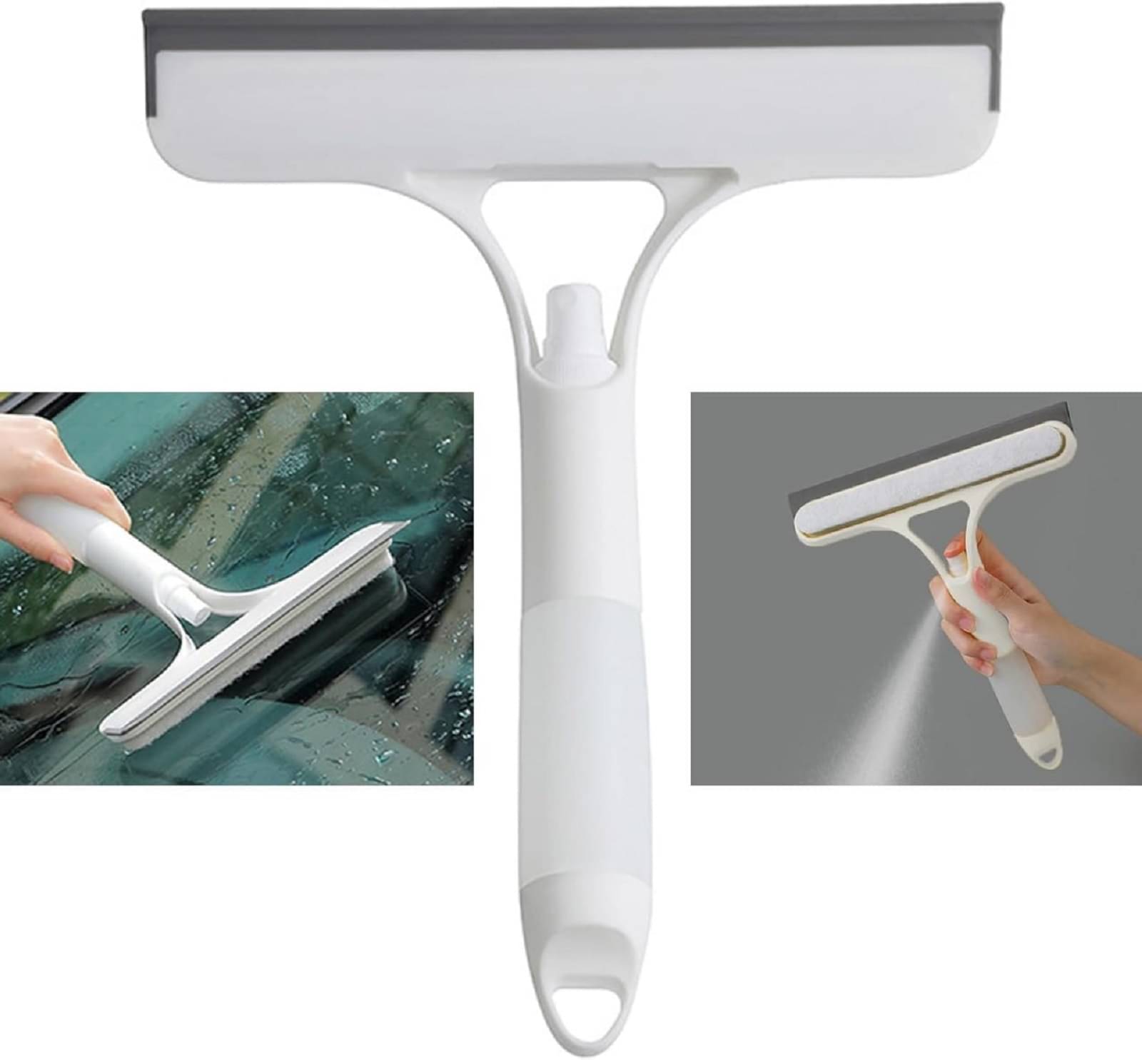     			3 in 1 Spray glass wiper, 3-in-1 Glass Wiper Car Window Cleaner with Spray Bottle | Easy Cleaning for Windows, Mirrors, Bathroom Tiles