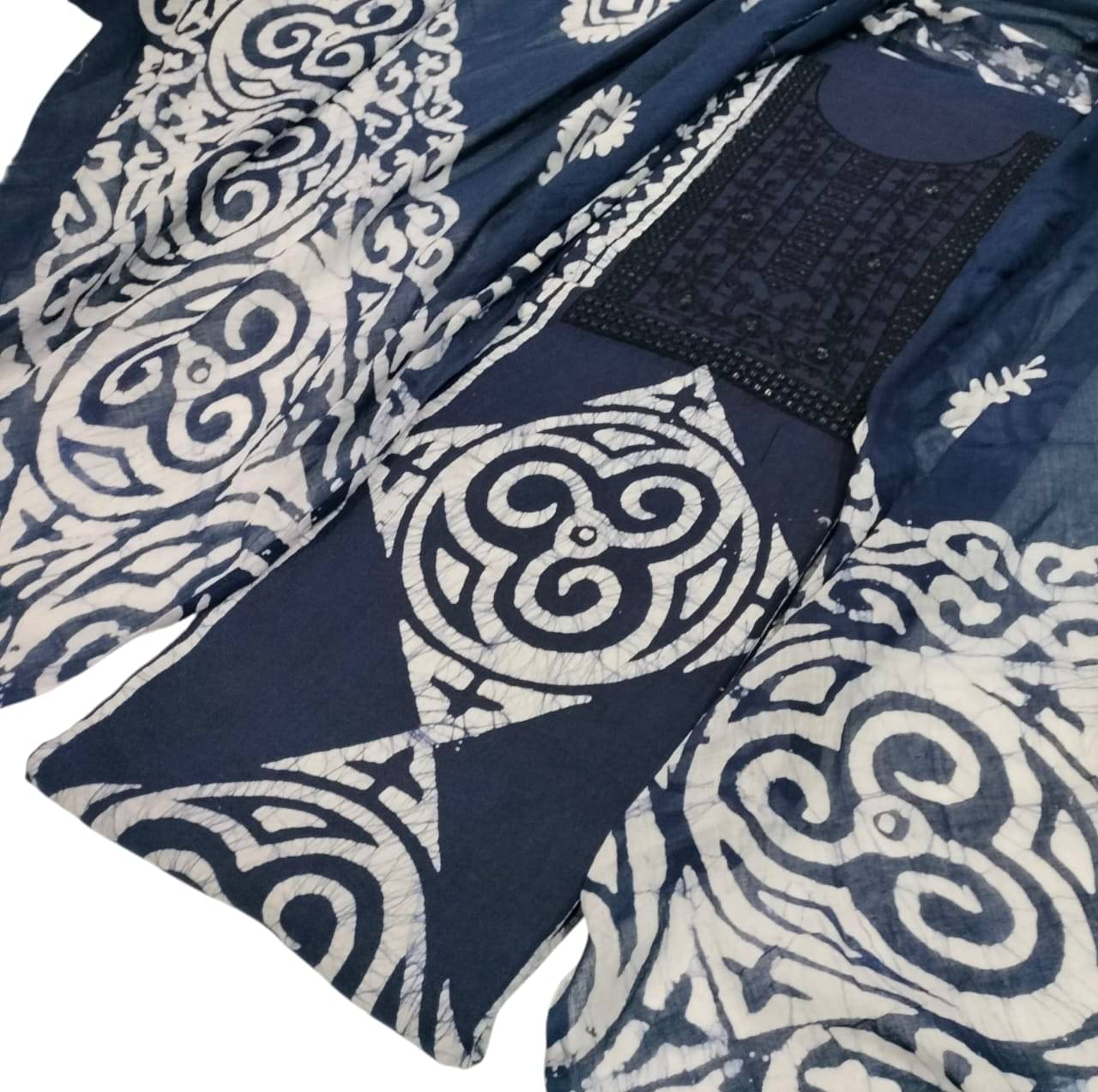 99SHADES Women Cotton Unstitched Dress Material ( Navy Blue ) 99SHADES Women Cotton Unstitched Dress Material ( Navy Blue )