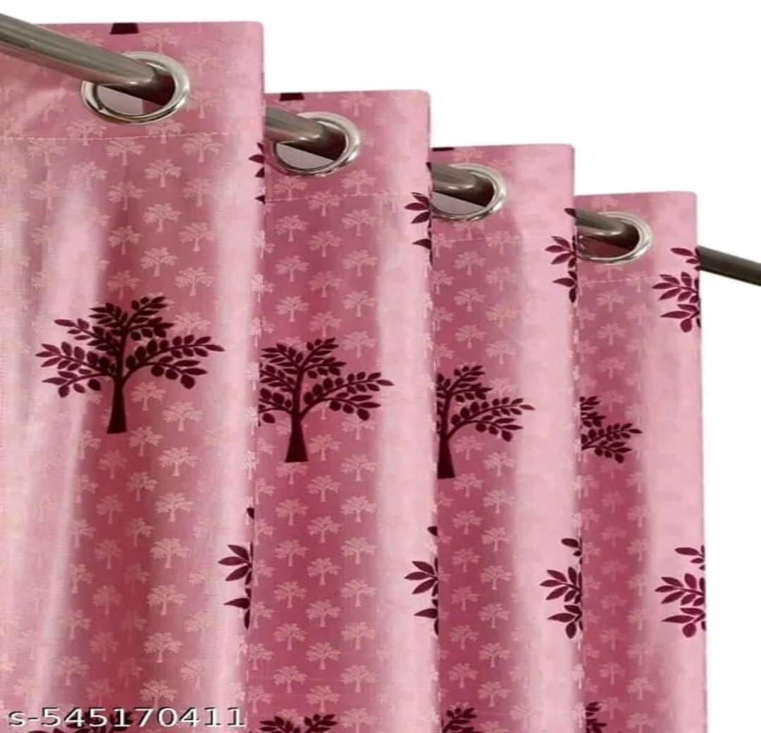     			AADI TRADERS Solid Semi-Transparent Eyelet Curtain 9 ft ( Pack of 1 ) - Maroon