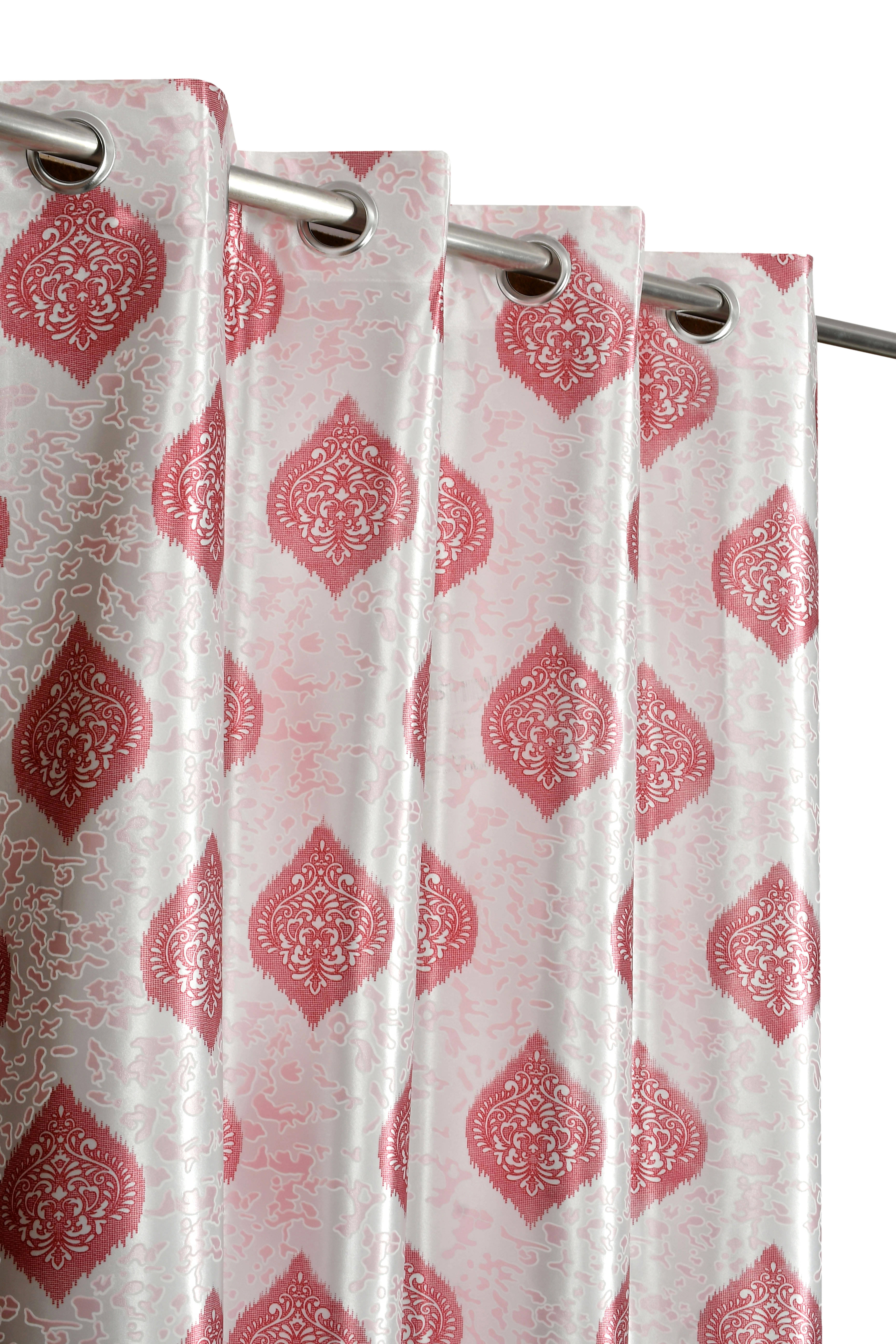     			AADI TRADERS Solid Semi-Transparent Eyelet Curtain 7 ft ( Pack of 1 ) - Maroon