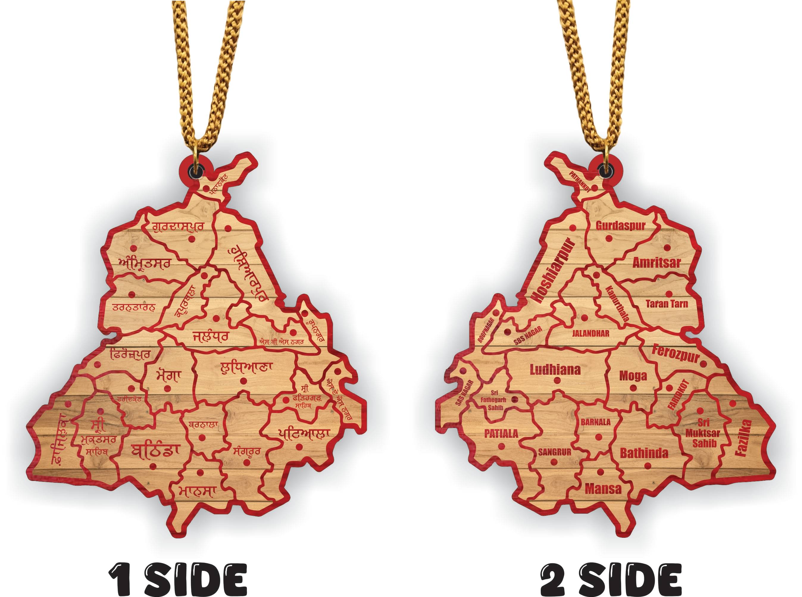     			ART END Wooden Car Hanging For Car ( Pack of 1 )