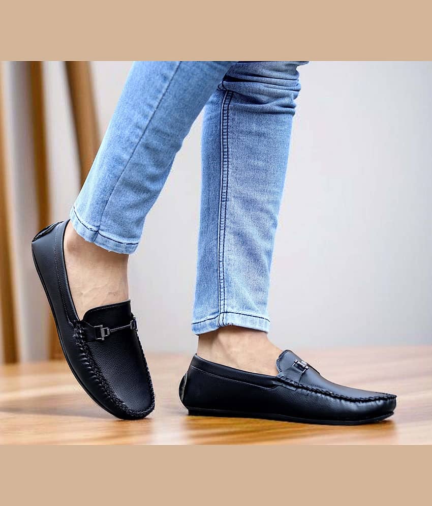 Aadi Black Men's Slip on Shoes - Formal Shoes | Buy online on ZillyBuy
