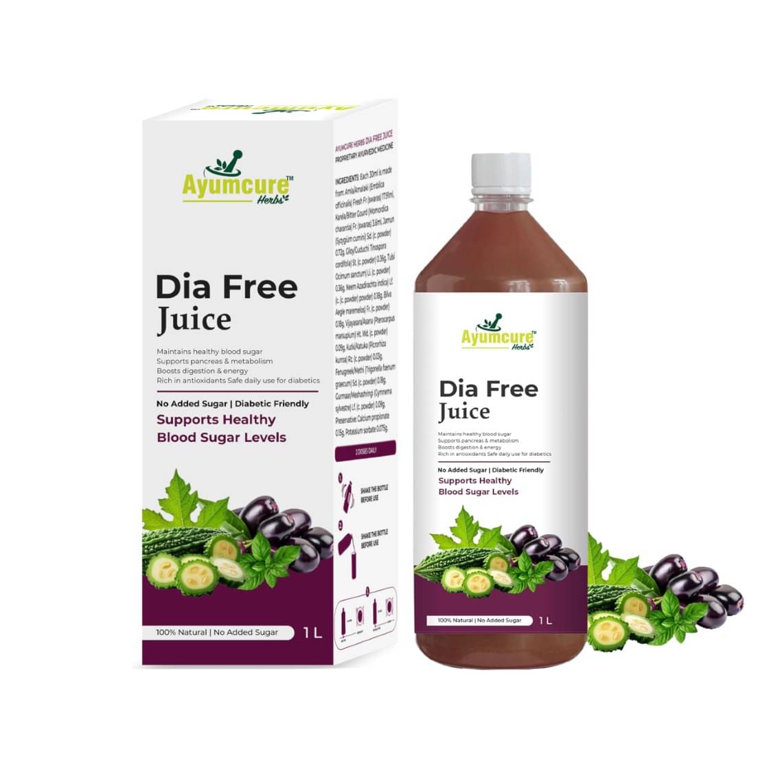 Ayumcure Dia Free Juice | 100% Ayurveda Juice Supports Healthy Blood Sugar Levels Ayumcure Dia Free Juice | 100% Ayurveda Juice Supports Healthy Blood Sugar Levels