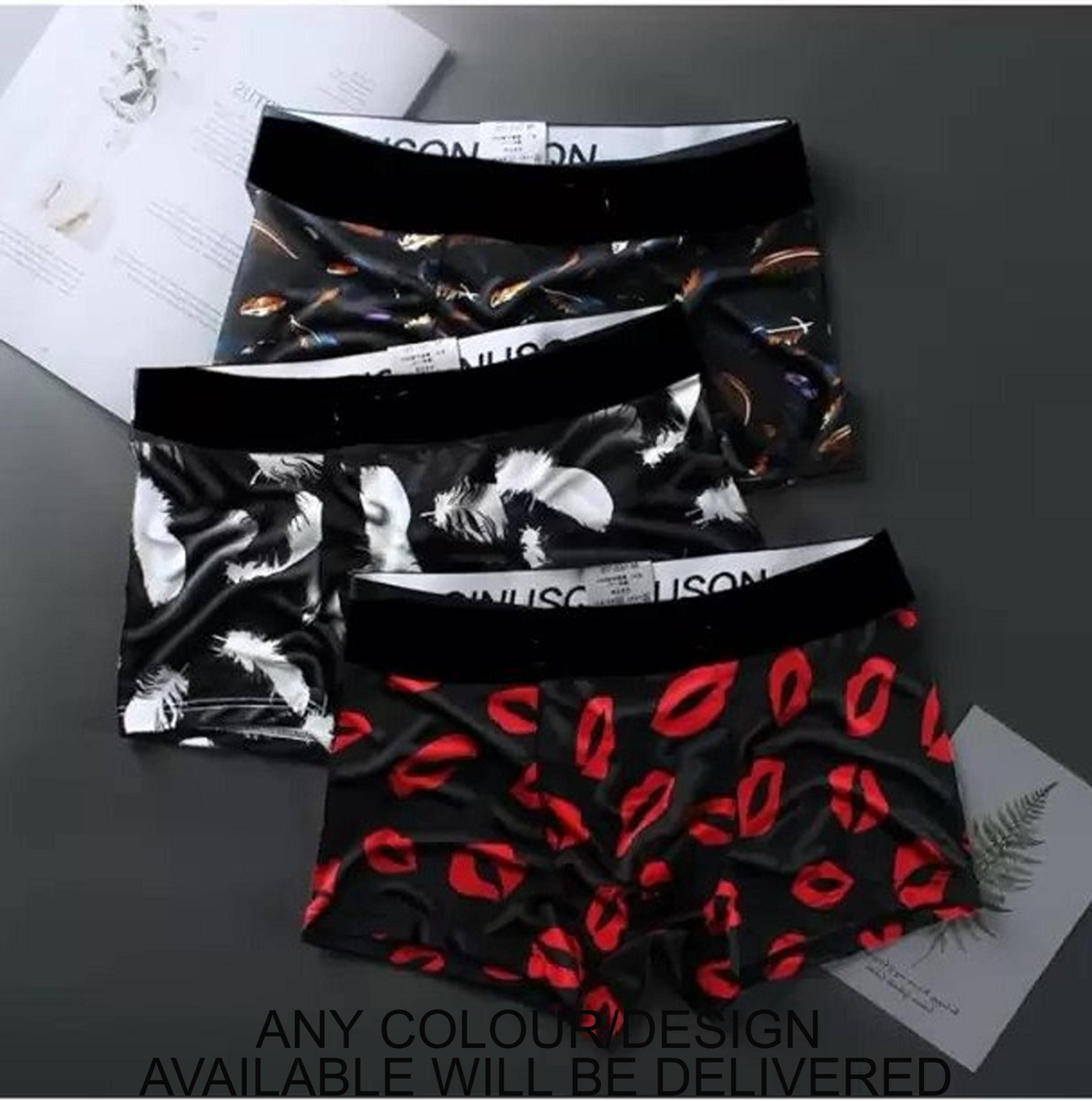 Cavenders Pack of 3 Cotton Blend Trunks For Men's ( Multicolor3 )
