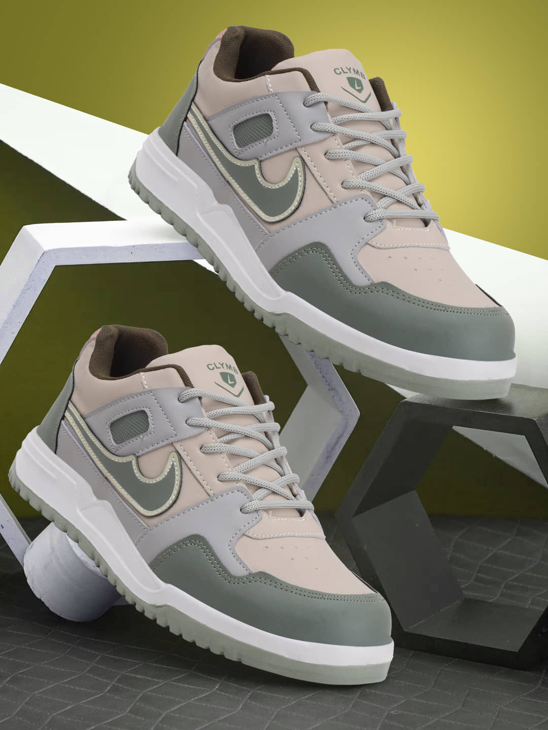 Clymb Force Olive Men's Sneakers - Casual Shoes | Buy online on ZillyBuy