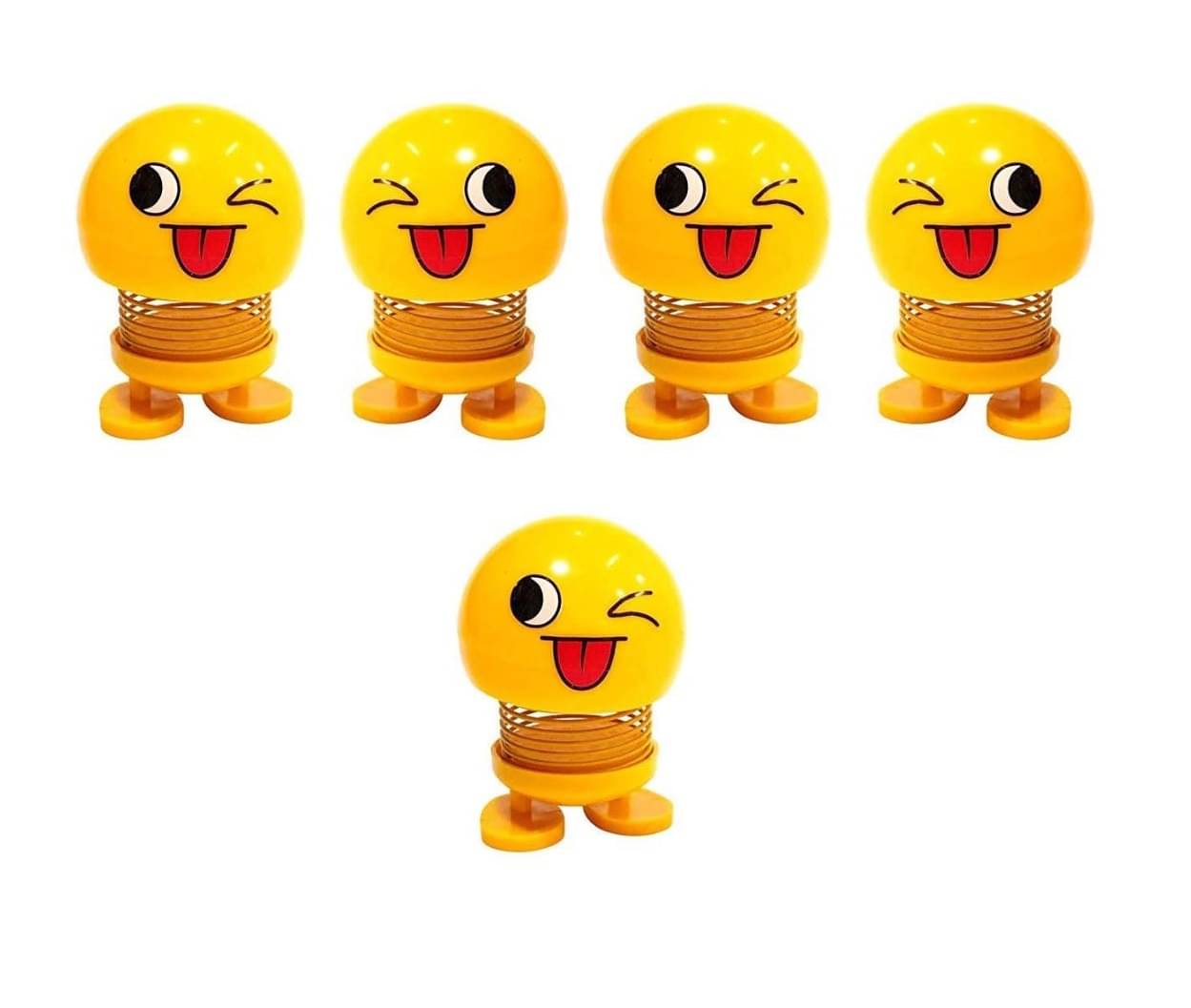 Cute Dancing Emoji Bobblehead Toys | Fun Car Dashboard & Desk Decorations | Random Expressions Surprise Gift (Pack of 5) Cute Dancing Emoji Bobblehead Toys | Fun Car Dashboard & Desk Decorations | Random Expressions Surprise Gift (Pack of 5)