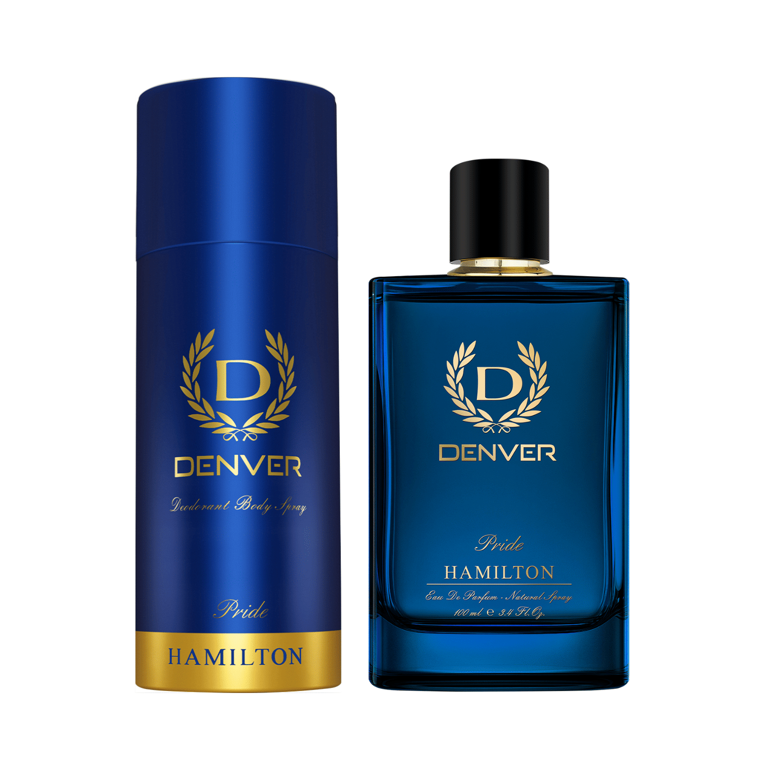 Denver Pride 150 ml Deodorant Spray & Pride 100 ml Perfume for Men 250 ml (Pack of 2)     			Denver Pride 150 ml Deodorant Spray & Pride 100 ml Perfume for Men 250 ml (Pack of 2)