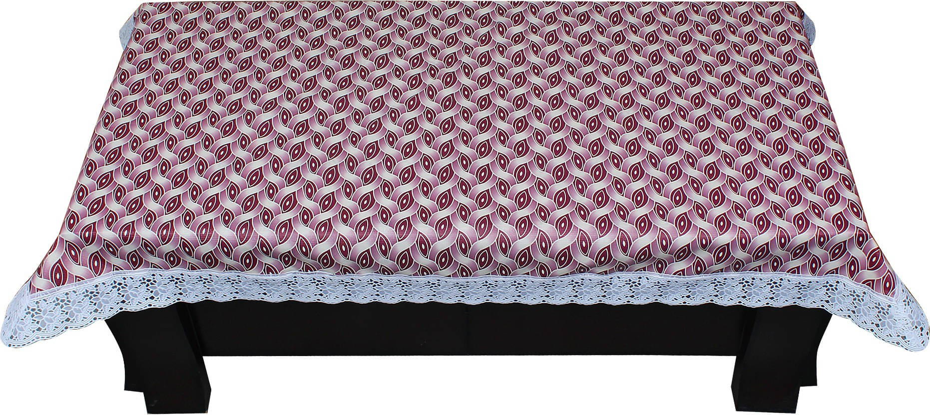     			Dream Care Printed Polyester 4 Seater Rectangle Table Cover ( 40 x 60 ) cm Pack of 1 Pink