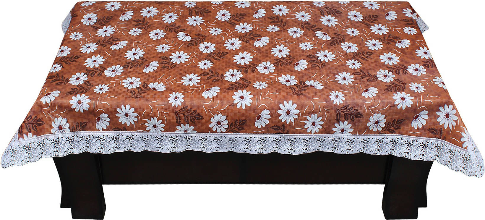 Dream Care Printed Polyester 4 Seater Rectangle Table Cover ( 40 x 60 ) cm Pack of 1 Brown Dream Care Printed Polyester 4 Seater Rectangle Table Cover ( 40 x 60 ) cm Pack of 1 Brown