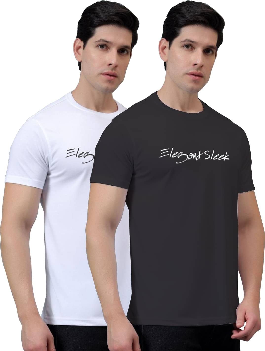 ELEGANT SLEEK Men Cotton Blend Regular Fit Printed T-Shirt ( Multicolor ) ELEGANT SLEEK Men Cotton Blend Regular Fit Printed T-Shirt ( Multicolor )