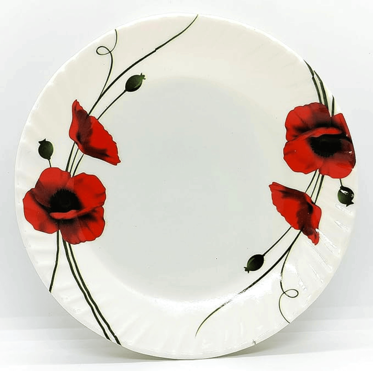 Emmet 6 Pcs Melamine White Half Plate Emmet 6 Pcs Melamine White Half Plate