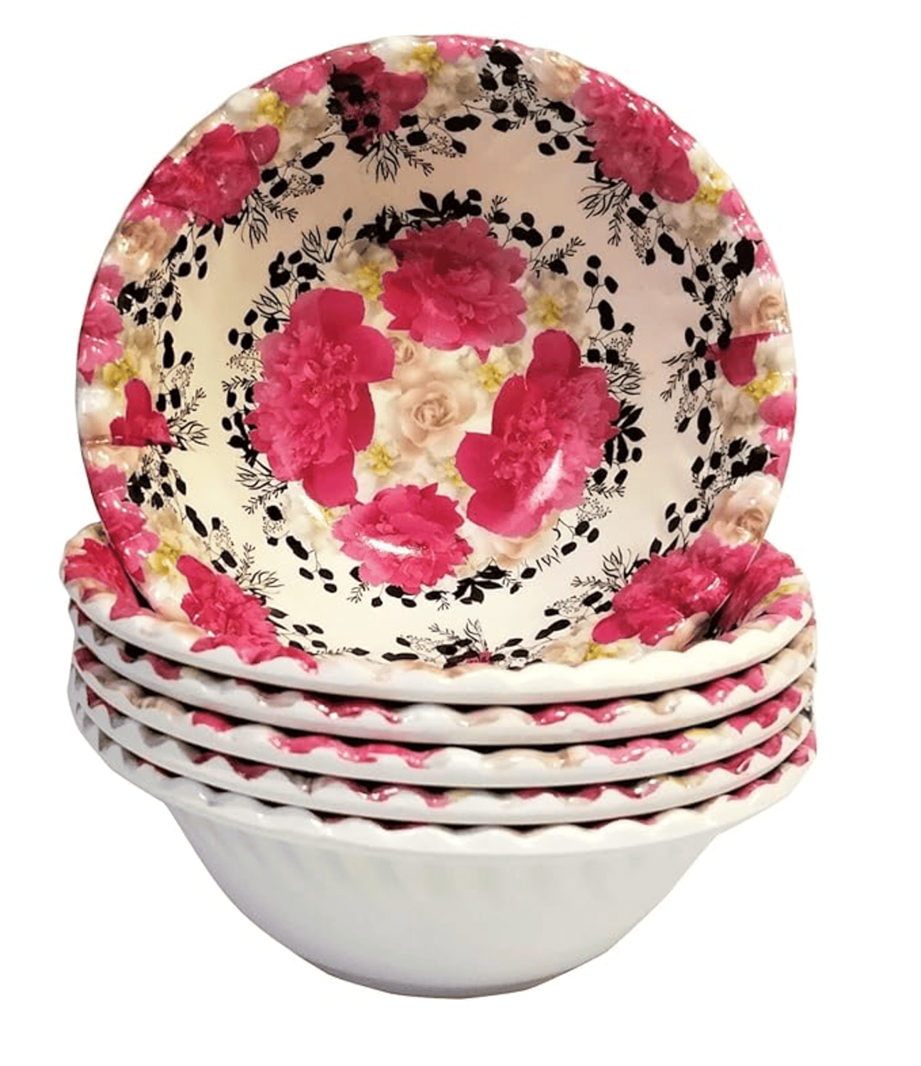     			Emmet Melamine Printed Soup Bowl 10 cm ( Set of 1 ) Pink