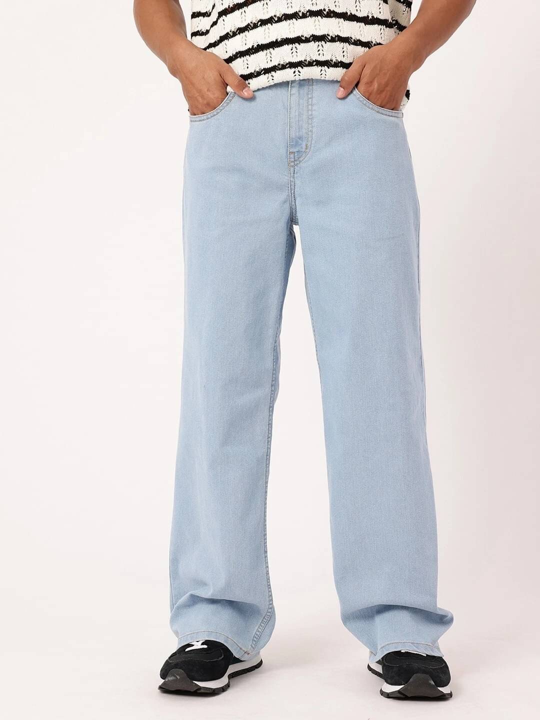 FUDE PRIDE Clean Look Men's Jeans - Light Blue ( Pack of 1 ) FUDE PRIDE Clean Look Men's Jeans - Light Blue ( Pack of 1 )