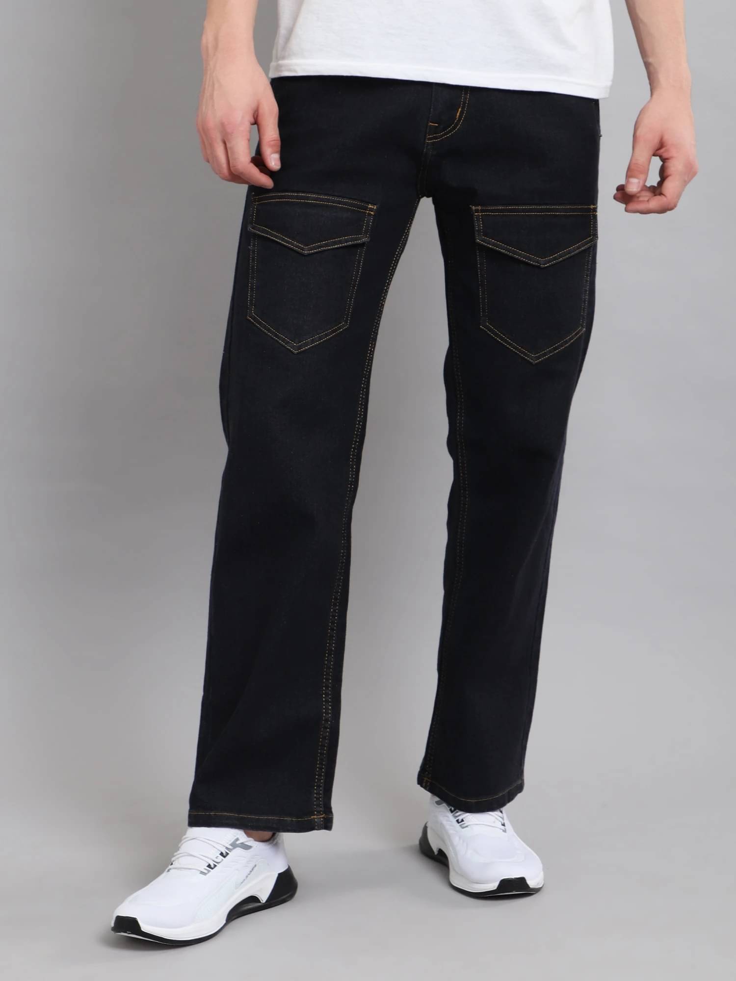 FUDE PRIDE Clean Look Men's Jeans - Dark Grey ( Pack of 1 ) FUDE PRIDE Clean Look Men's Jeans - Dark Grey ( Pack of 1 )