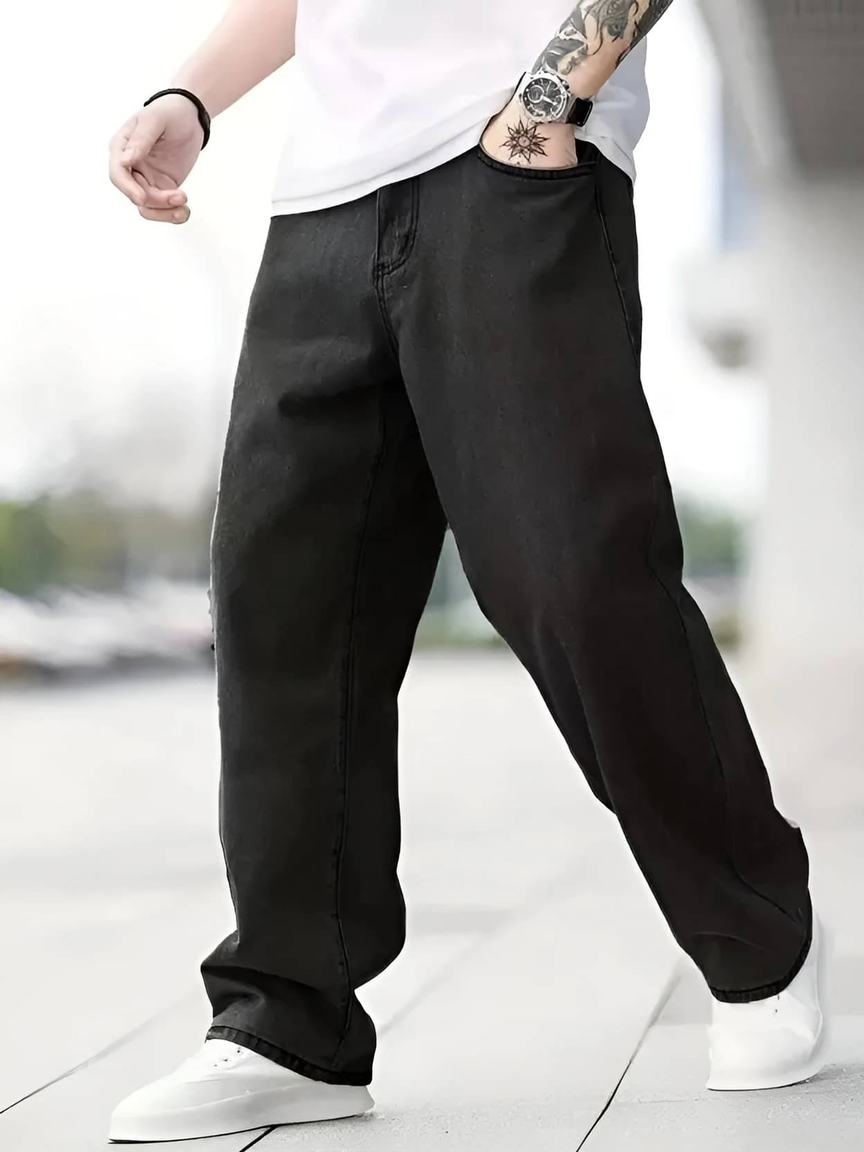     			FUDE PRIDE Clean Look Men's Jeans - Black ( Pack of 1 )