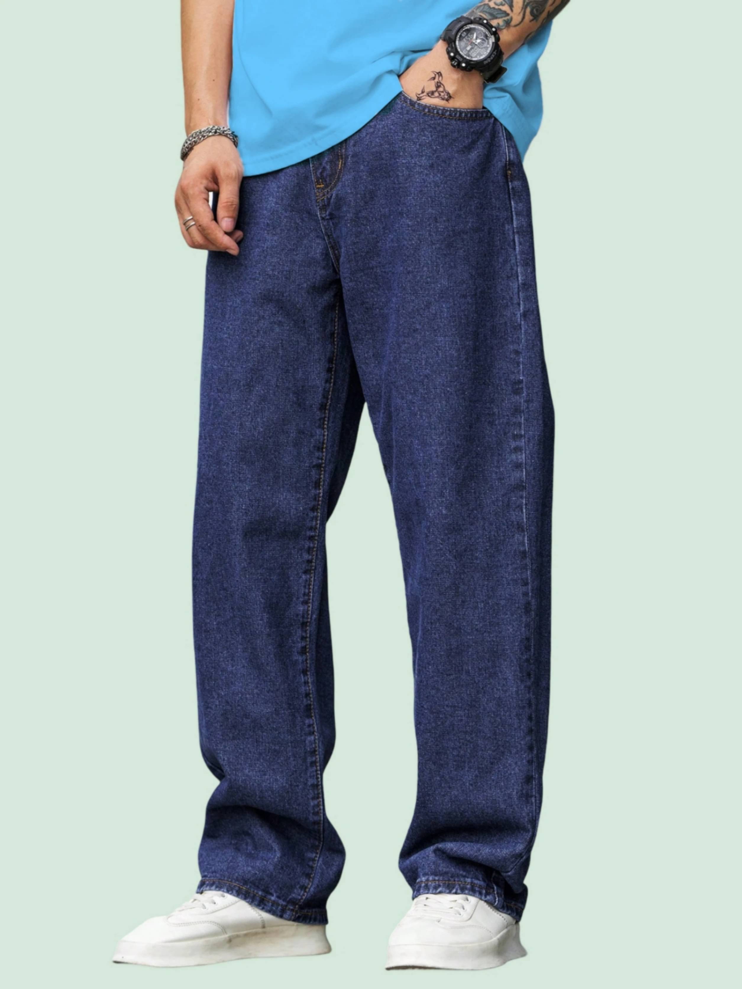 FUDE PRIDE Clean Look Men's Jeans - Dark Blue ( Pack of 1 ) FUDE PRIDE Clean Look Men's Jeans - Dark Blue ( Pack of 1 )