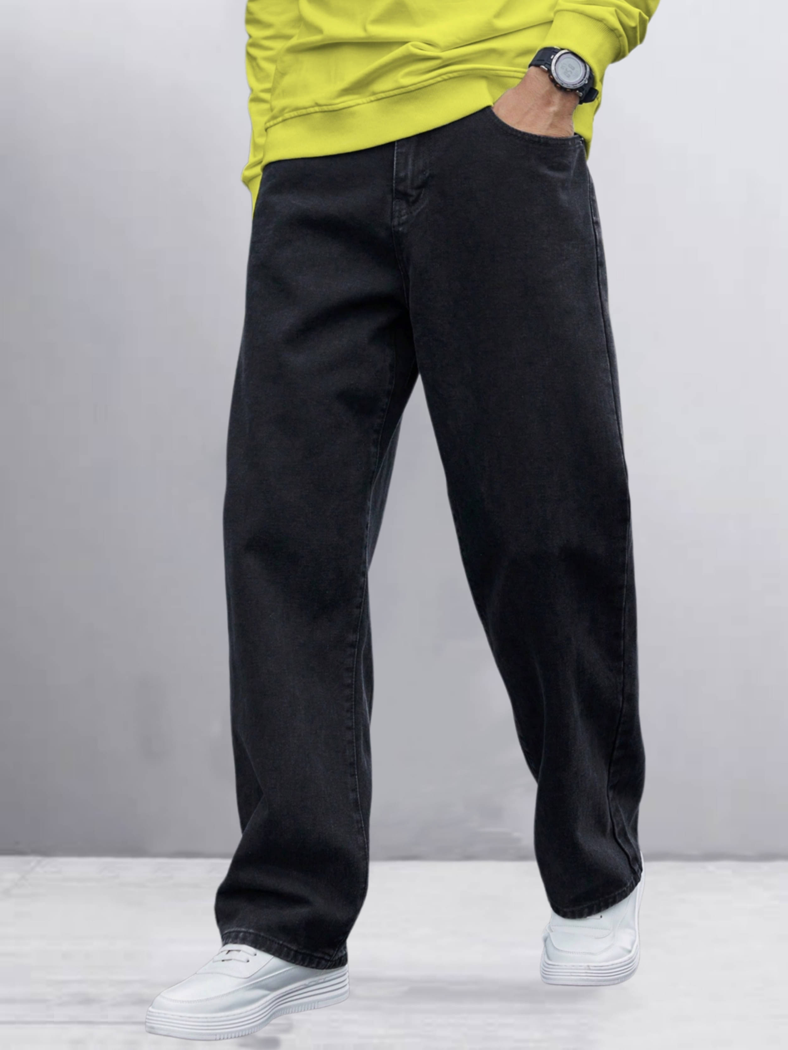     			FUDE PRIDE Clean Look Men's Jeans - Black ( Pack of 1 )