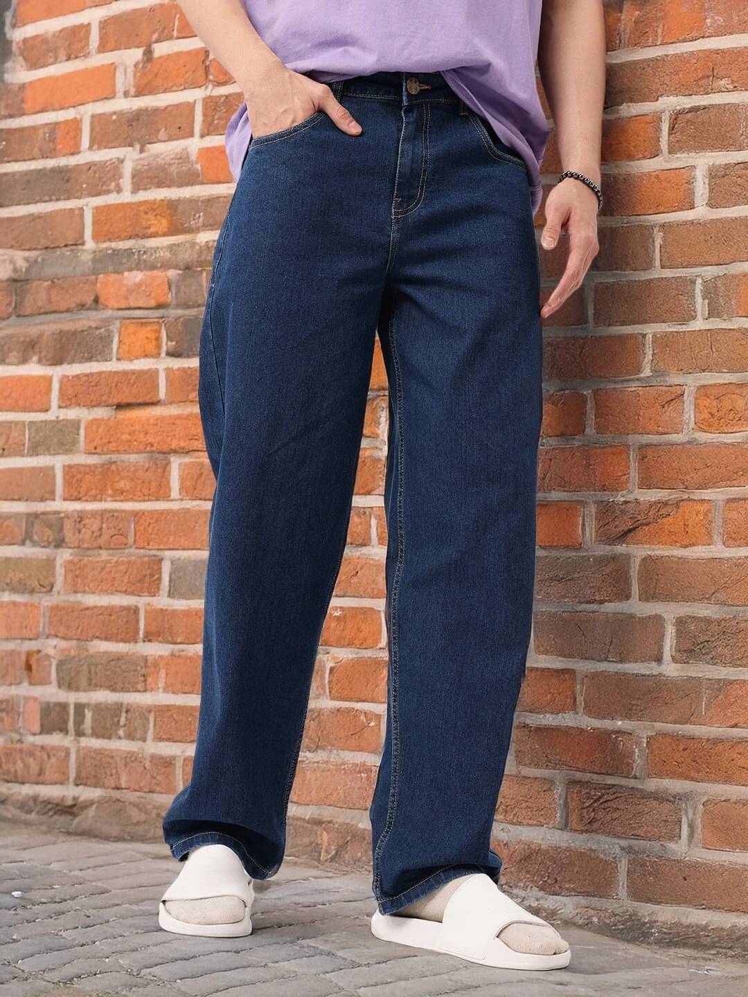     			FUDE PRIDE Clean Look Men's Jeans - Dark Blue ( Pack of 1 )