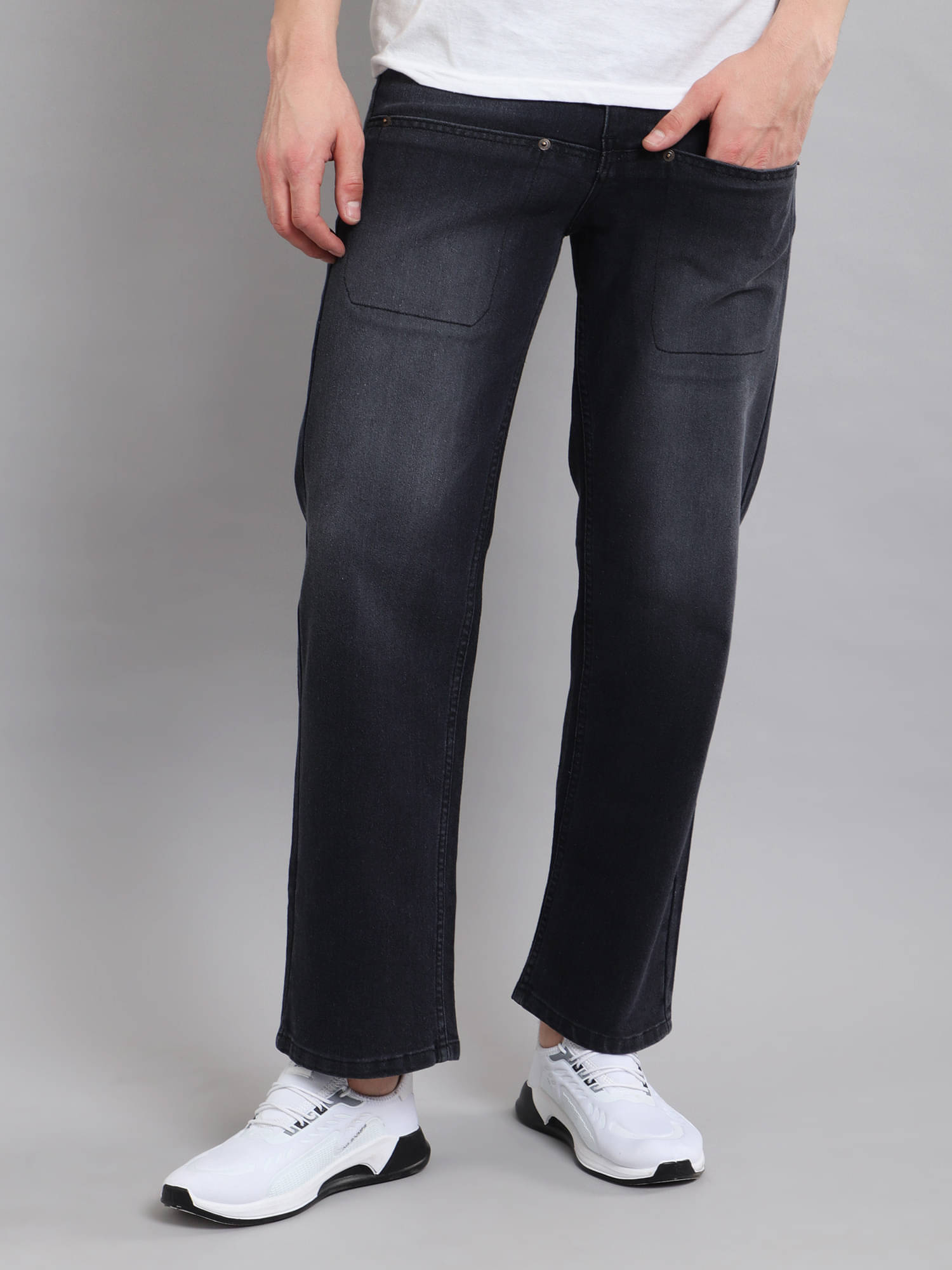 FUDE PRIDE Clean Look Men's Jeans - Dark Grey ( Pack of 1 ) FUDE PRIDE Clean Look Men's Jeans - Dark Grey ( Pack of 1 )