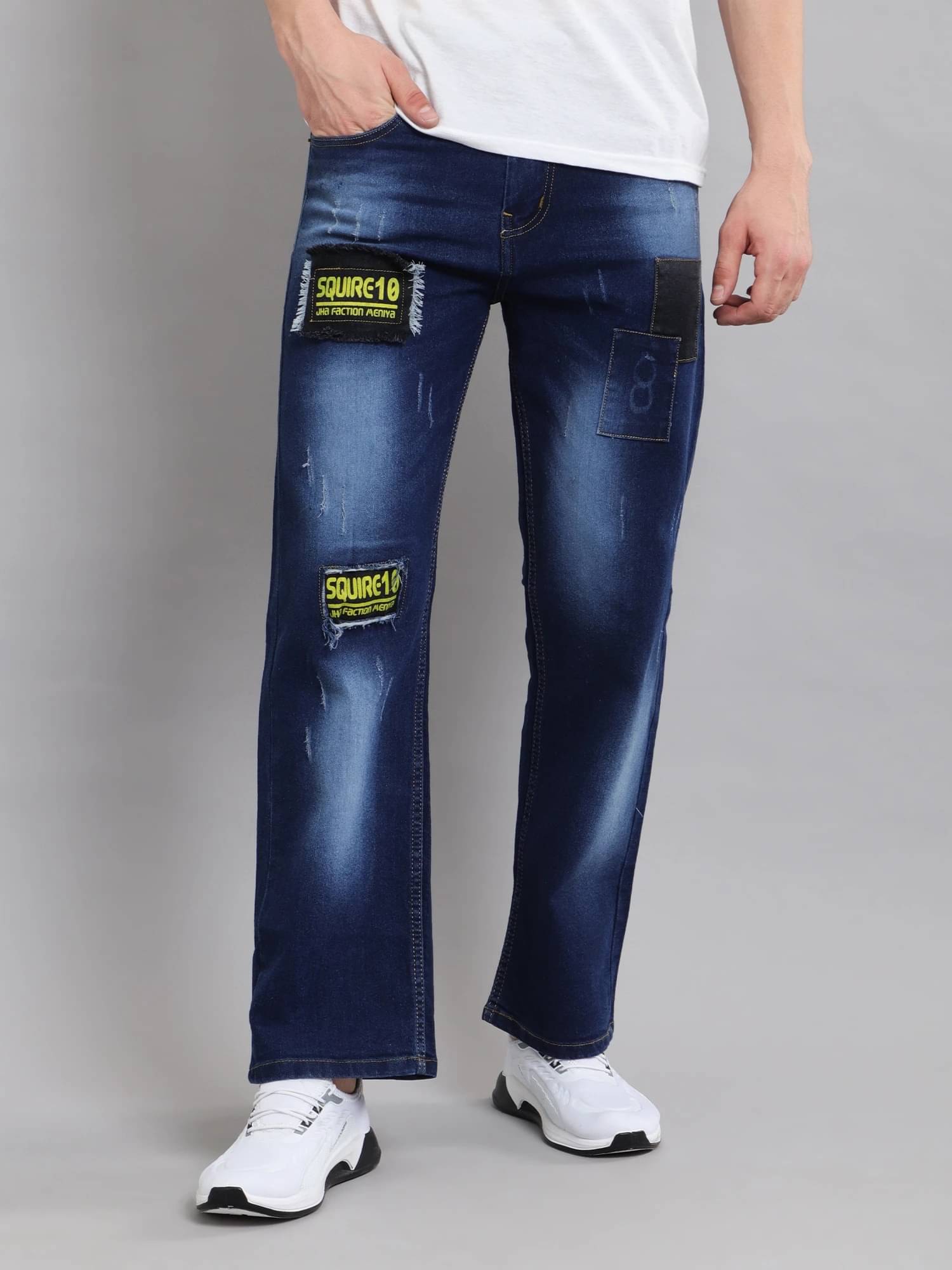     			FUDE PRIDE Clean Look Men's Jeans - Dark Blue ( Pack of 1 )