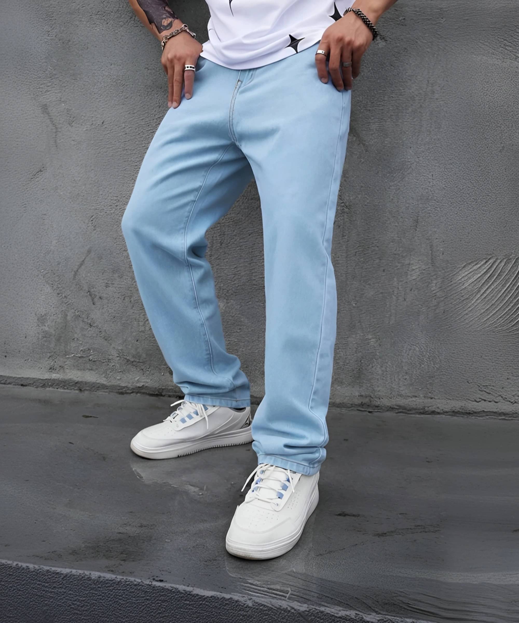 FUDE PRIDE Clean Look Men's Jeans - Blue ( Pack of 1 )     			FUDE PRIDE Clean Look Men's Jeans - Blue ( Pack of 1 )