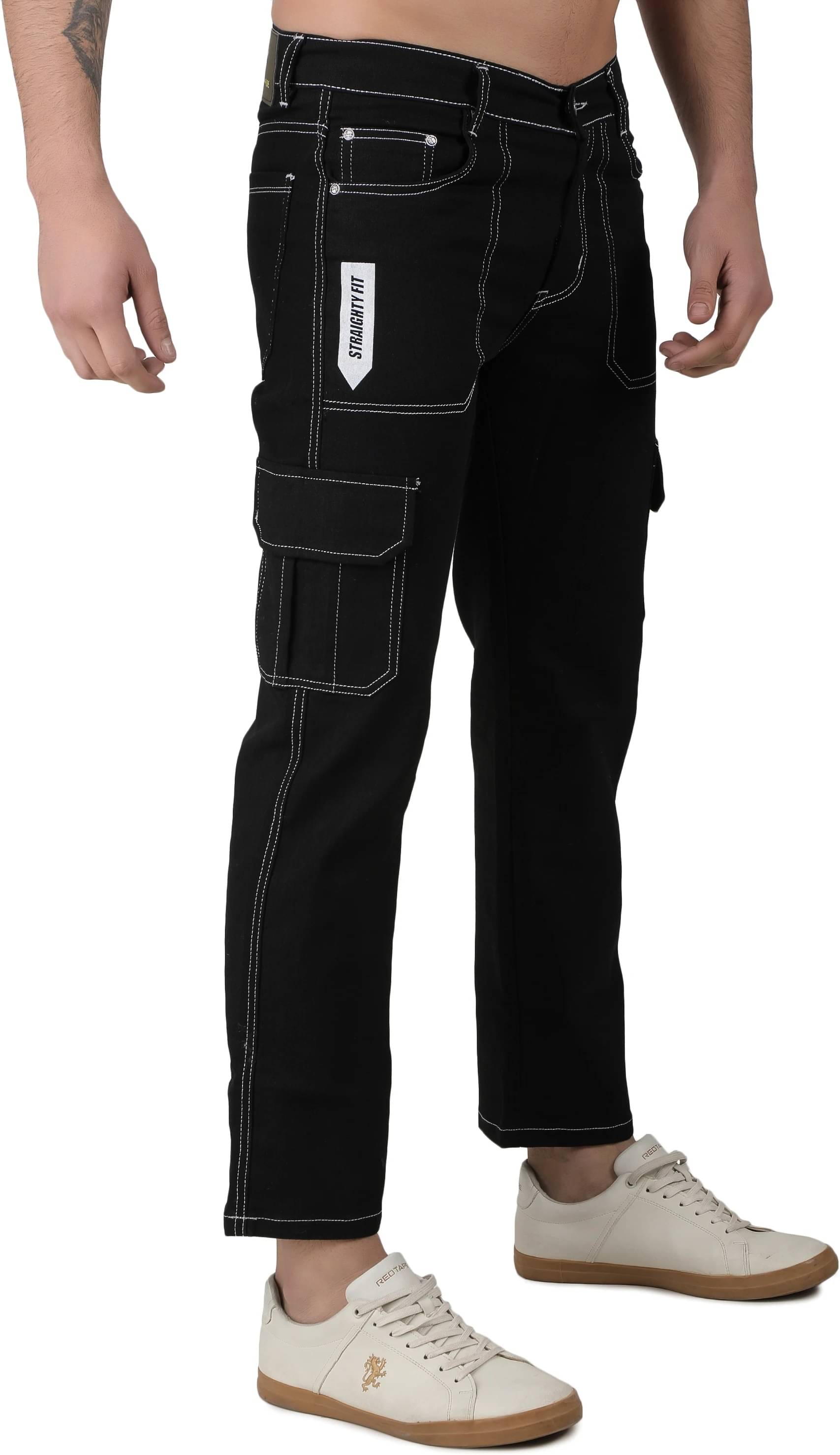 FUDE PRIDE Regular Fit Clean Look Men's Jeans - Black ( Pack of 1 ) FUDE PRIDE Regular Fit Clean Look Men's Jeans - Black ( Pack of 1 )