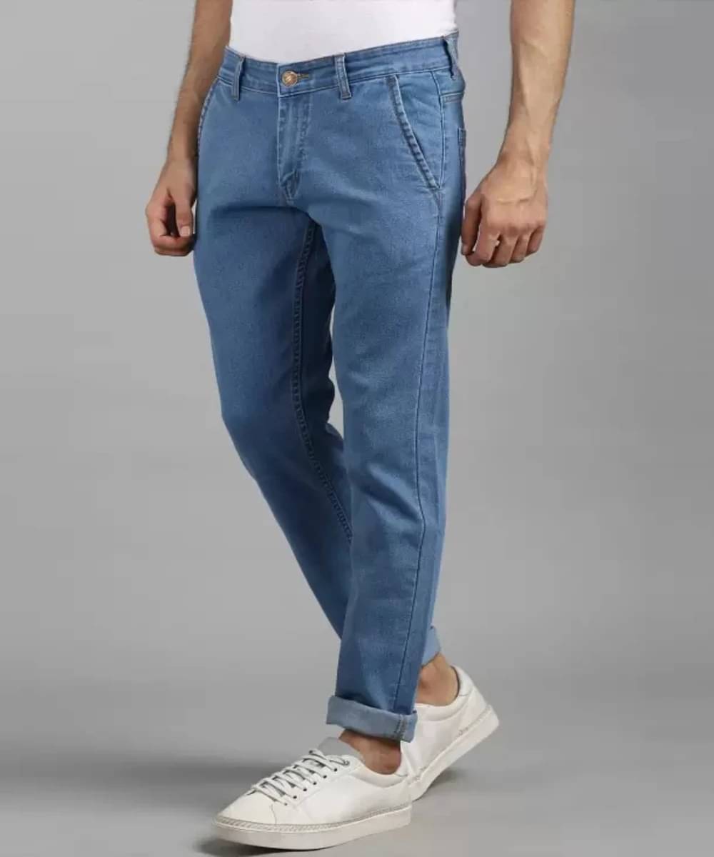     			FUDE PRIDE Regular Fit Clean Look Men's Jeans - Light Blue ( Pack of 1 )